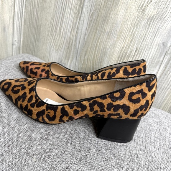 Franco Sarto Callan 2 Leopard Calf Hair Pumps - Picture 4 of 8